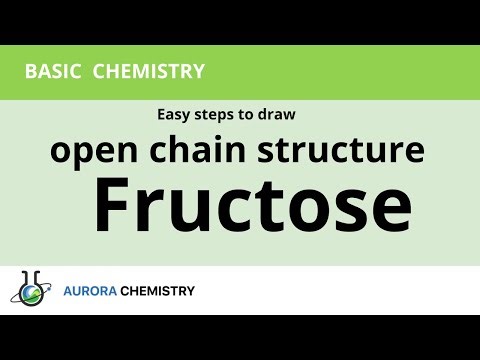 Easy tips to draw open chain structure of FRUCTOSE / FISHER PROJECTION of FRUCTOSE