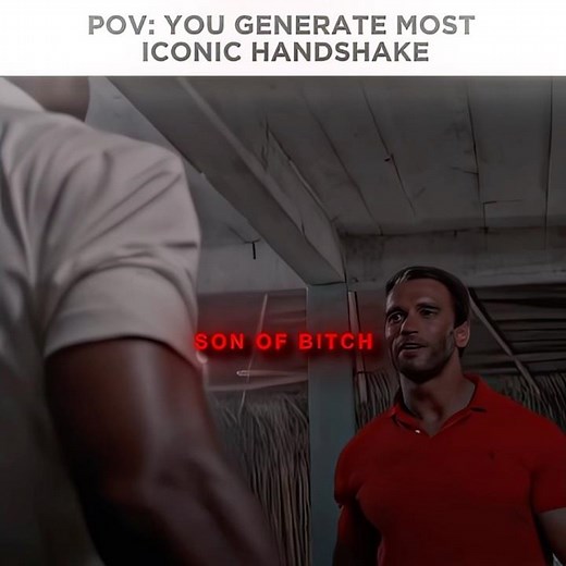 POV : YOU GENERATE MOST ICONIC HANDSHAKE “Schwarzenegger” Predator - Edit #edit #predator