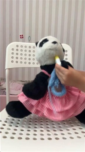 A panda is singing in a show #shortvideo #foryou