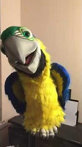 Parrot Ventriloquist Puppet Robot Mega Macaw Hands Fee Animatronic Parrot