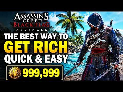 Get RICH FAST In AC Black Flag Resynced! Best Quick & Easy Money Making Guide (BEST FARM)