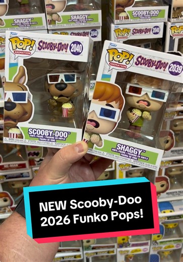 Replying to @Claire Let’s Go Scooby Hunting @ MindGames!! 🧡💚🩵 We FINALLY found the NEW 2026 @Scooby–Doo @OriginalFunko Funko pops!! 🐾🍿 These guys are an awesome addition to the collection! I can’t wait to see what they do next 👀 #scoobydoo #collection #scoobyhunting #funko #funkopop