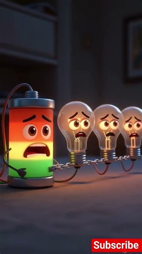 Why Do Bulbs Dim in Series? ⚡ #shorts