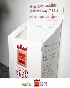 755 reactions · 104 shares | 1 in 8 people face hunger in America. This holiday season, we’re collecting non-perishable food at all our branches. | Wells Fargo | Facebook