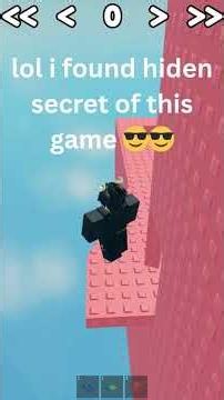 ROBLOX HIDDEN SECRET Tower jump wow😮 😍 #roblox #gameplay #playstationgamer #robloxedit