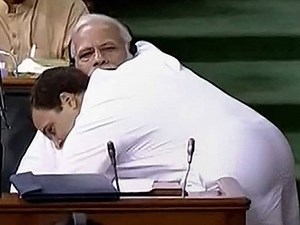 158K views · 52 reactions | Congress chief Rahul Gandhi's response today to Prime Minister Narendra Modi's remarks on his father Rajiv Gandhi "ending his life as bhrashtachari (corrupt) number one" was a hug, and a warning on "karma". | NDTV | Facebook