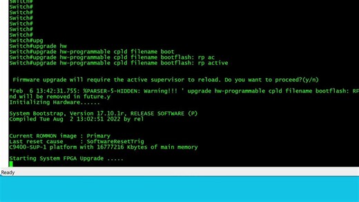 Upgrade CPLD on Catalyst 9400 - Cisco Video Portal