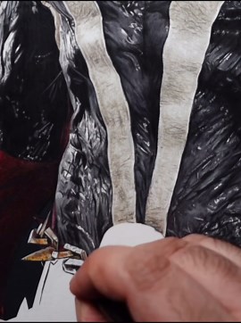 Dark Hero in Ink – Spawn Drawing Speed Art