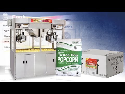 PopClean® Popper Series Bag-In-Box Oil Calibration & Popping with Touch Screen Controls
