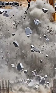 Wall Explodes Mid Air! 🤯 #Unbelievable