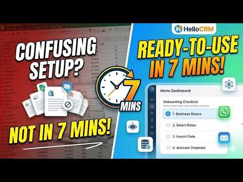HelloCRM 101: Master Your Home Dashboard & First-Time Setup (AI-Powered CRM)