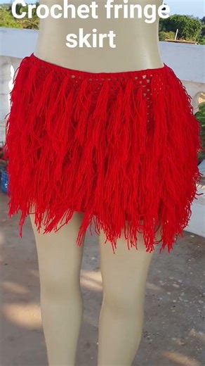 crochet fringe skirt tutorial..#crochet #shorts #crochetskirts