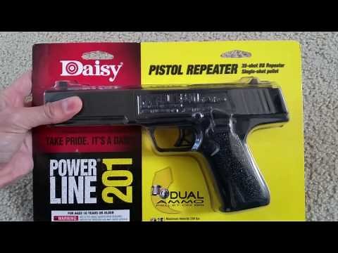Unboxing Daisy Dual AMMO BB + Pellet Pistol Gun Powerline 201 Series Full HD 2017