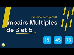 Corrected exercise 160: Program that determines odd numbers that are multiples of 3 and 5 up to 500