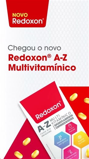 NOVO Redoxon® A-Z Multivitamínico | Fórmula mais completa¹ com +20 vitaminas e minerais