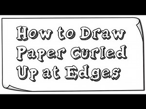 How to Draw Curled Paper Edges & Curved Corners Easy Step by Step Drawing Tutorial for Beginners