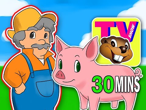 BBTV S1 E5 "Old MacDonald Had a Farm" | Busy Beavers TV Show | Nursery Rhyme, Kids Learning Video