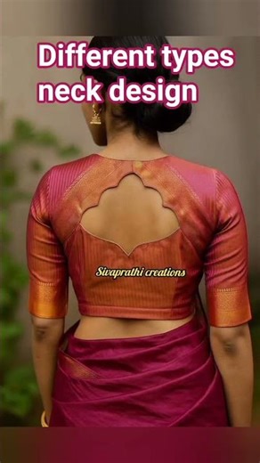 Different types neck design part 1 #shortsfeed #trending #backneckblousedesign #scallopdesign#blouse