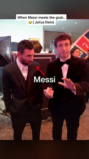 Magic with Messi! Follow for more magic! #lionelmessi #magic-trick #football