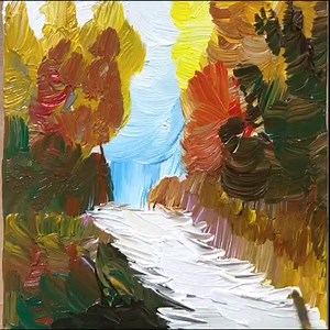 1.7M views · 75K reactions | Painting Autumn Forest | Painting Skills | Facebook