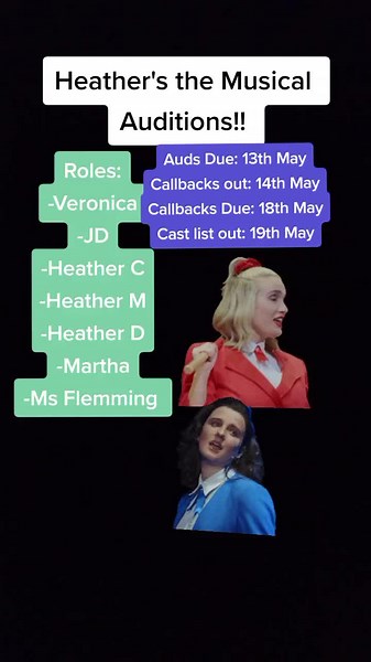First musical is Heathers!! *Fake casting for fun* #heathers #casting #heathersthemusical #fakecasting #fakecastingmusicals #fyp #fypシ #fypシ゚viral #viral
