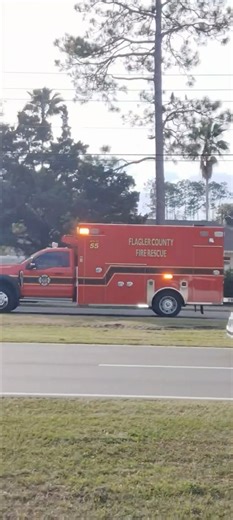 FCFR Rescue 55 Responding code 3 #flaglercounty #ambulance #responding #code3