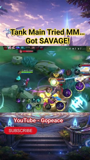 Tank Main Tried MM… Got SAVAGE!#mlbb #mobilelegends #mlbbsavage #mlbbshorts #marksman