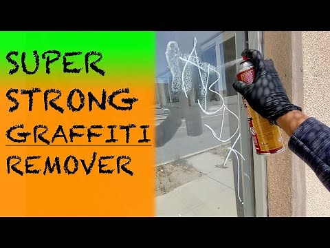How to remove graffiti from glass super easy!