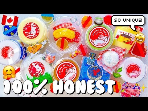 $130 Potcha Slimes Underrated Canadian Slime Shop Review Unboxing 🇨🇦 100% Honest