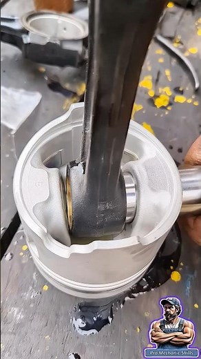 Gudgeon Pin & Circlip Lock Install in 28 Seconds #mechanic #engine #shorts #ytshorts #skills #repair