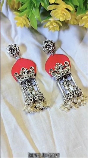 handmade febric jewellery earrings