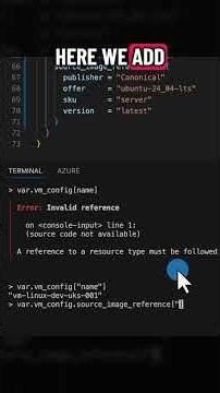 This is how to access a nested map in an object. #azure #kloudskool #coding #terraform