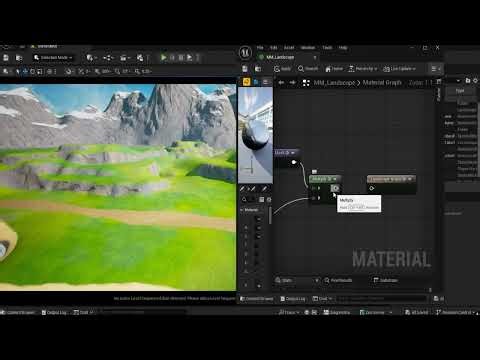 Built a fully procedural landscape system in Unreal Engine