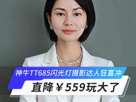 新手摄影党狂喜！神牛TT685实战派闪光能引擎:支持无线主从重属和高速同步,婚礼跟拍、一灯控场无压力。轻装出击，暗光秒变创作主场。直播间活动白菜价，冲就对了👍