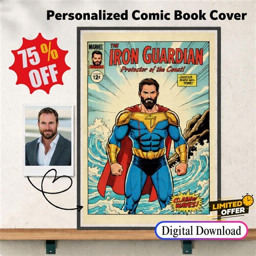 Personalized Comic Book Cover Portrait, Retro Superhero Art (digital File Download) - Etsy