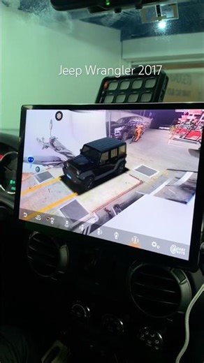 JEEP WRANGLER 2017 Upgraded to Android HeadUnit with 360 view cameras. #infotainment #smartcar #yt