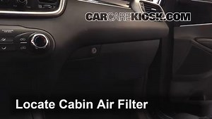 Reemplazo del Filtro de Aire de la Cabina: 2016 Kia Sorento LX 3.3L V6
