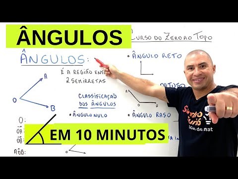 ÂNGULOS | AGUDO - RETO - OBTUSO | GEOMETRIA PLANA