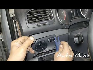p3 vw golf 6 airbag/gauge/steering wheel/clock spring/light control removal فك ايرباج ودركسيون جولف