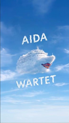 Wir denken, das ist dein Zeichen! ☁️ Auf nach AIDA. 🛳️ #aidacruises #aidamomente