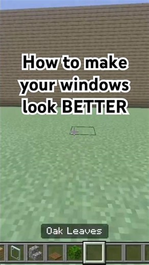 The BEST Way To Make Your Windows#minecraft #minecraftshorts #minecraftbuilding