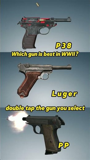 WWII Nazi best gun? Luger, PP, or P38 – Who Wins? #shotrs #LUGER #1911 #WWII #viralvideo #callofduty