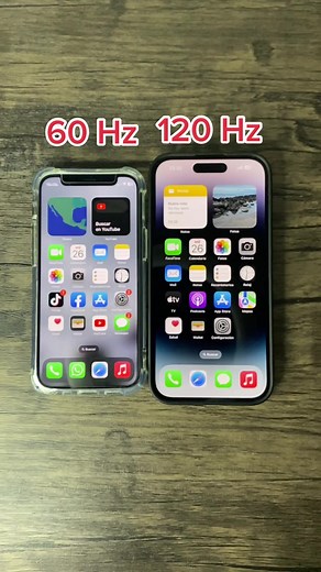 Diferencia 60hz y 120hz #apple #iphone #iphone14pro #ios #shotoniphone #120hz #60hz