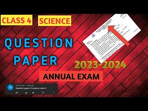 Dav class 4 science question paper of final/annual examination | Dav public school | 2023 |