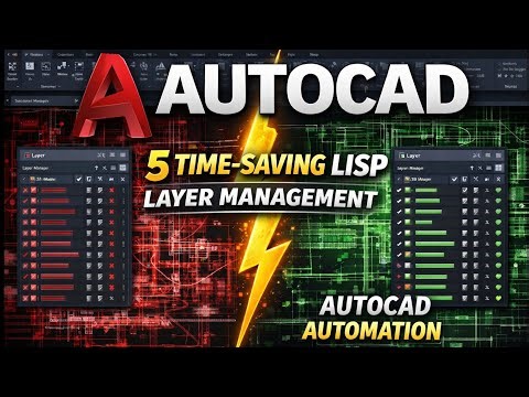 5 AutoCAD Layer Management LISP (Must-Use Workflows)