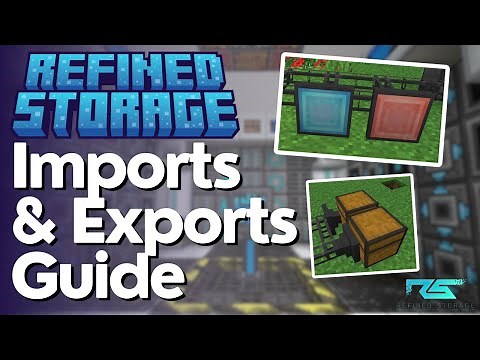 How to use Exporters & Importers in Refined Storage