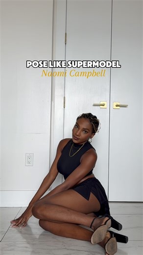 hailey 💋| nyc model on Instagram: "celebrating fashion week season with 7 days of supermodel poses 🥰 starting day 1 with the queen: @naomi 🫶🏾 • • • #posingtips #poseideas #modelposes #naomicampbell #fashionweek #nycmodel #haileyomollo"