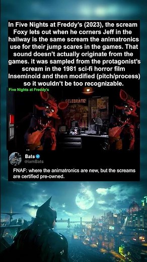 FNAF 2023: Foxy’s Jumpscare Scream Came from a 1981 Horror 😱🔊