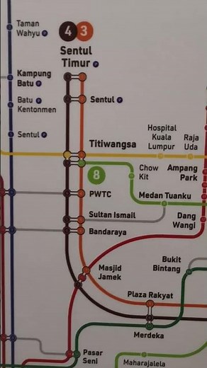 MRT Putrajaya Line Route Map - Follow the Yellow line