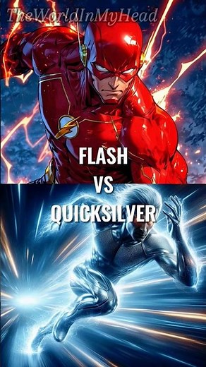 Flash vs Quicksilver: Fastest Showdown – Who Would Win? #Flash #Quicksilver #EpicBattle